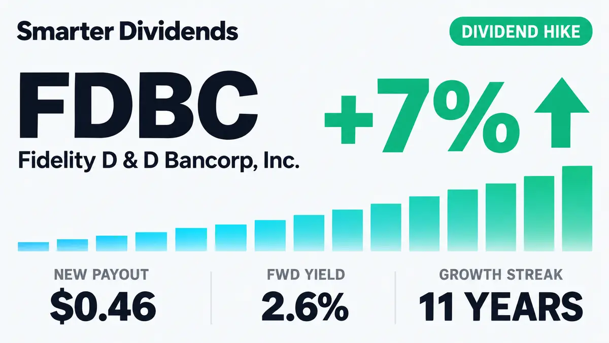 Fidelity D & D Bancorp Raises Dividend 7.0% to $0.46