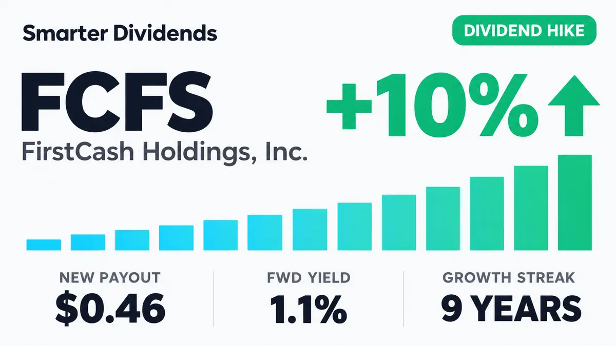 FirstCash Raises Quarterly Dividend 9.5% to $0.46