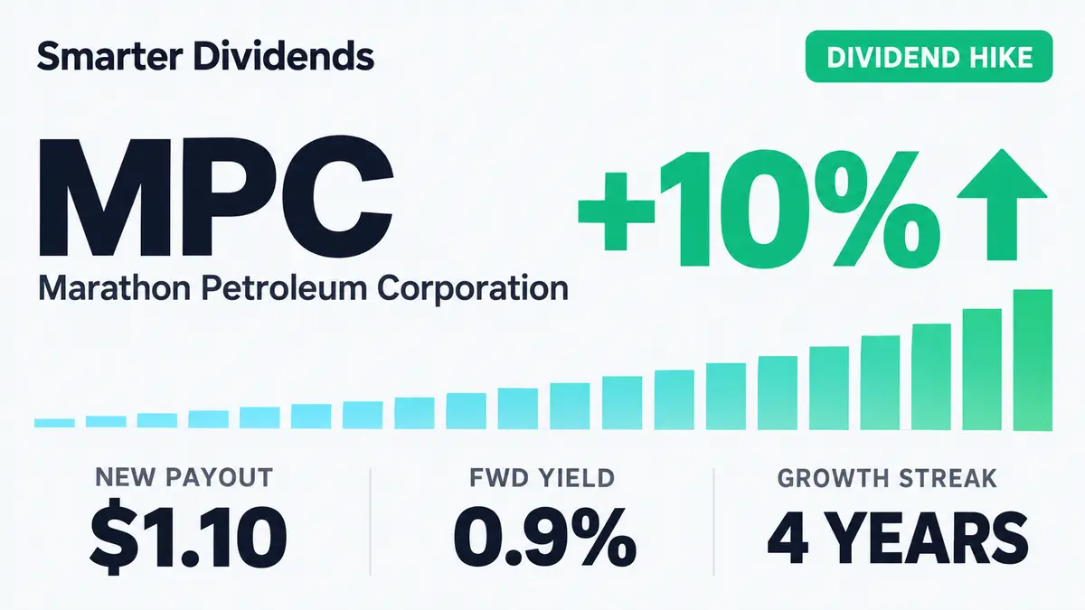 Marathon Petroleum Raises Dividend 10.0% to $1.10