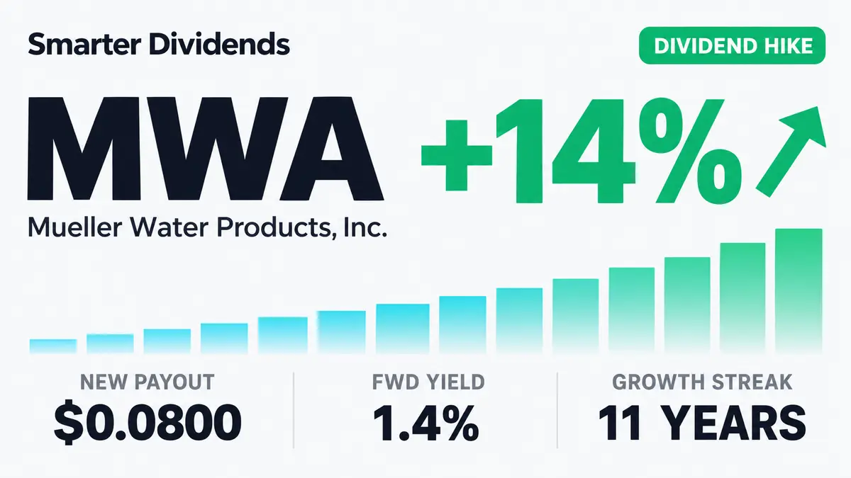 Mueller Water Raises Quarterly Dividend 14.3% to $0.08