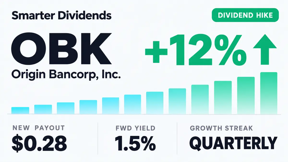Origin Bancorp Raises Quarterly Dividend 12.0% to $0.28