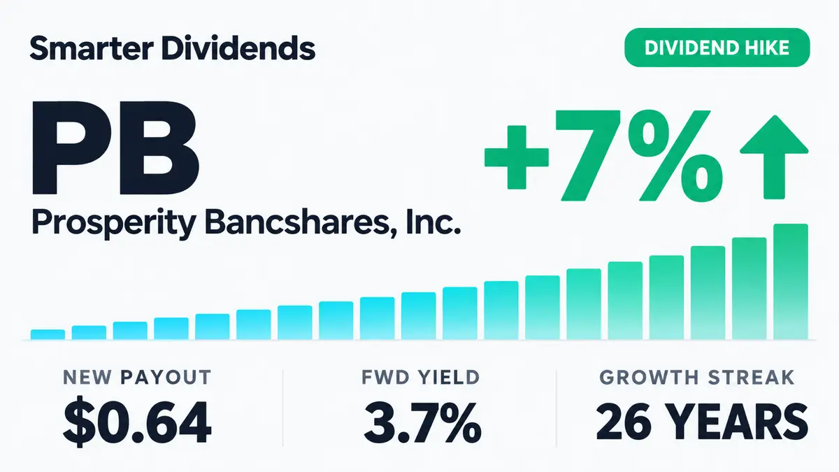 Prosperity Bancshares Raises Quarterly Dividend 6.7% to $0.64