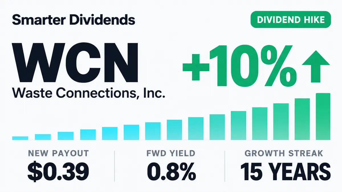 Waste Connections Raises Quarterly Dividend 10.0% to $0.385