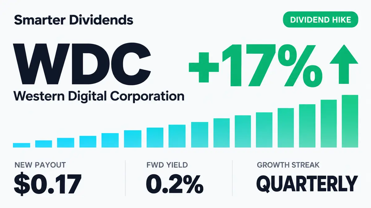 Western Digital Raises Dividend 16.7% to $0.175